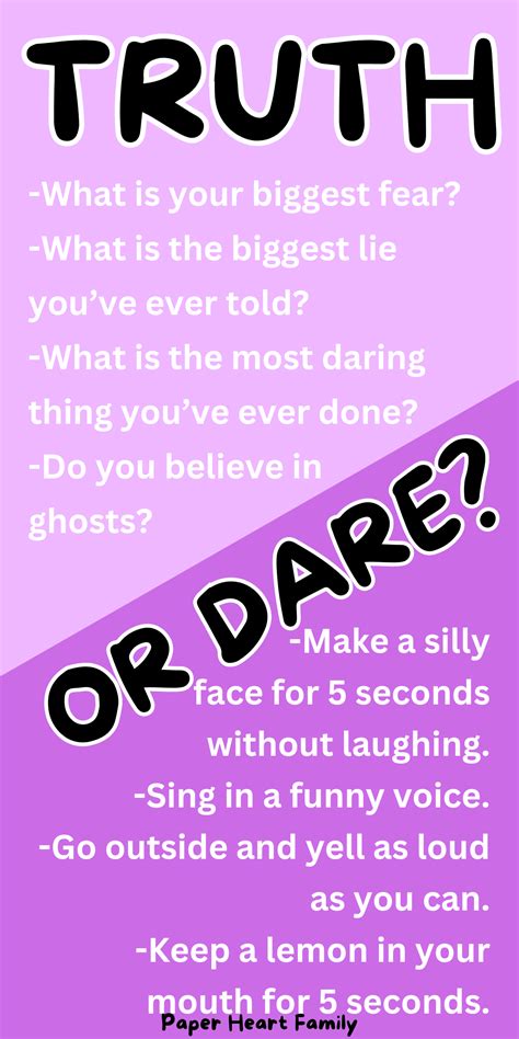 kids truth or dare questions|180 Fun and Silly Truth or Dare Questions for Kids .